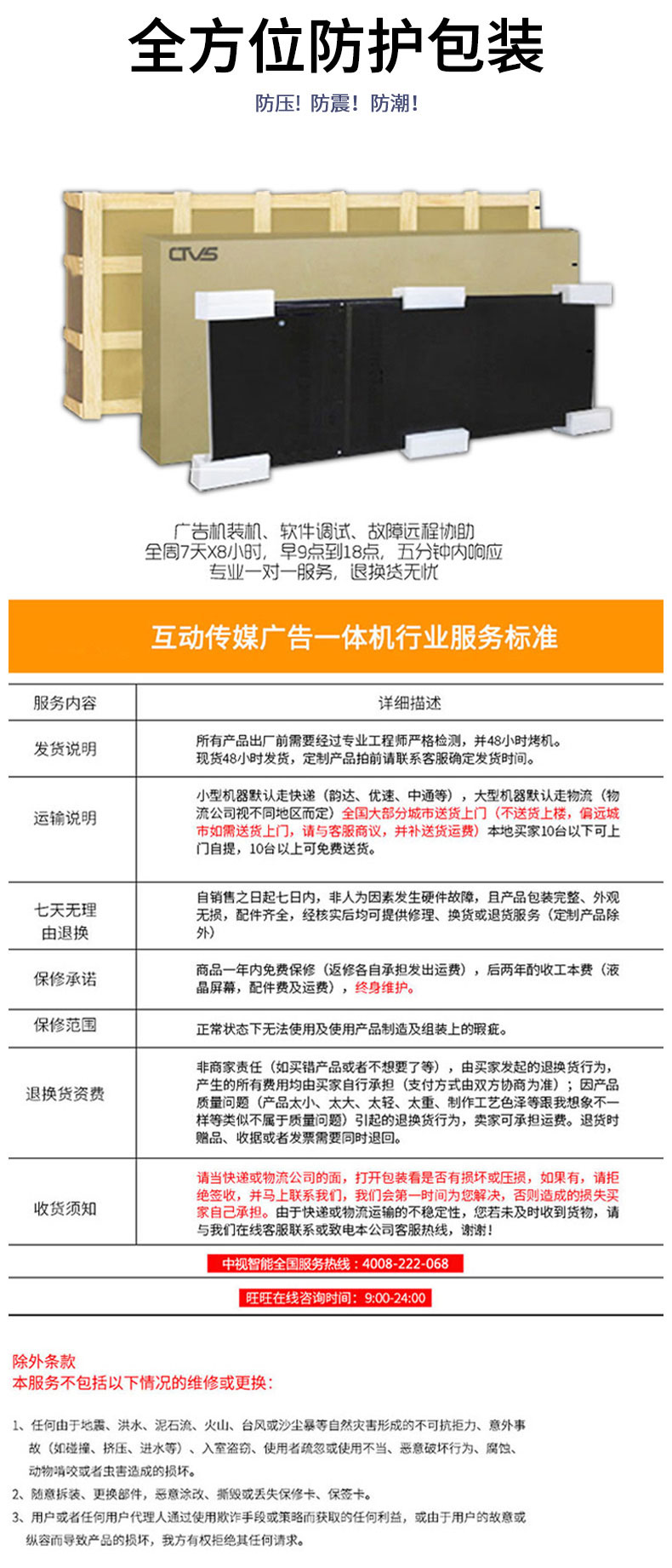 層層包裝,全方位防護(hù),超長質(zhì)保周期